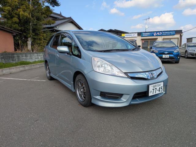 Ref:AUX-24506306 HONDA FIT SHUTTLE HYBRID 2011 1 2011 Honda Fit Shuttle Hybrid green hybrid used car Japan export