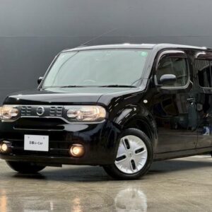 2015 Nissan Cube black gasoline used car Japan export