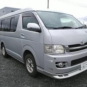 2008 Toyota Hiace Wagon silver gasoline used car Japan export