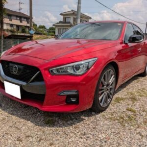2019 Nissan Skyline red gasoline used car Japan export
