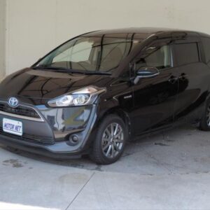 2016 Toyota Sienta black hybrid used car Japan export