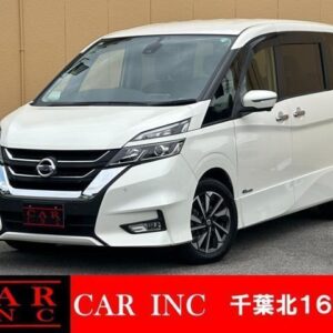 2017 Nissan Serena pearl hybrid used car Japan export