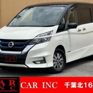 2018 Nissan Serena pearl hybrid used car Japan export