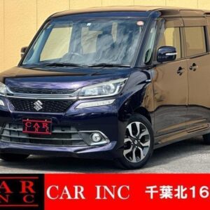 2017 Suzuki Solio Bandit purple hybrid used car Japan export