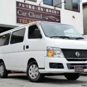 2012 Nissan Caravan Coach white gasoline used car Japan export