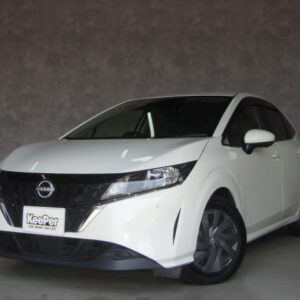 2021 Nissan Note white hybrid used car Japan export