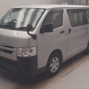 2021 Toyota Hiace Van silver diesel used car Japan export