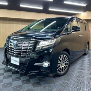 2017 Toyota Alphard black gasoline used car Japan export