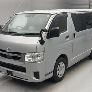 2021 Toyota Hiace Van silver diesel used car Japan export