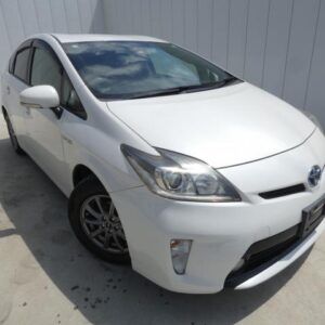 2013 Toyota Prius white gasoline used car Japan export