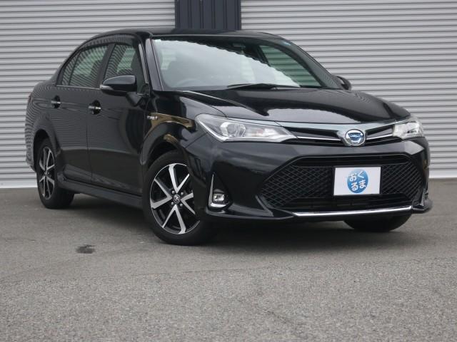 Ref:AUX-24547305 TOYOTA COROLLA AXIO 2019 1 2019 Toyota Corolla Axio black hybrid used car Japan export
