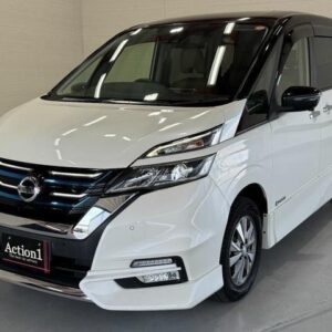 2019 Nissan Serena pearl hybrid used car Japan export