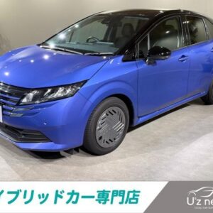 2024 Nissan Note blue hybrid used car Japan export