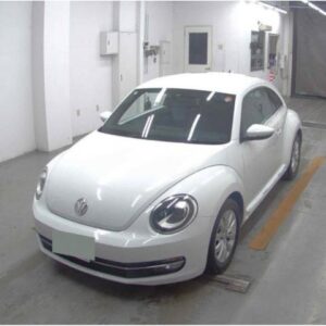 2014 Volkswagen The Beetle white gasoline used car Japan export