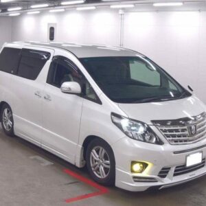 2013 Toyota Alphard pearl gasoline used car Japan export