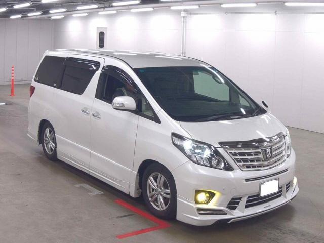 Ref:AUX-24562720 TOYOTA ALPHARD 2013 1 2013 Toyota Alphard pearl gasoline used car Japan export