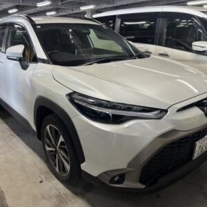 2023 Toyota Corolla Cross pearl hybrid used car Japan export