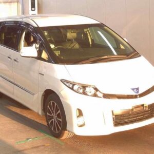 2015 Toyota Estima Hybrid pearl gasoline used car Japan export