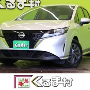 2021 Nissan Note silver hybrid used car Japan export