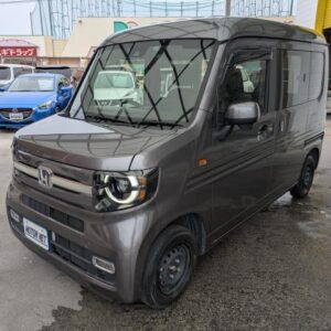2022 Honda N-Van Plus Style gray gasoline used car Japan export