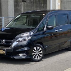2016 Nissan Serena black gasoline used car Japan export