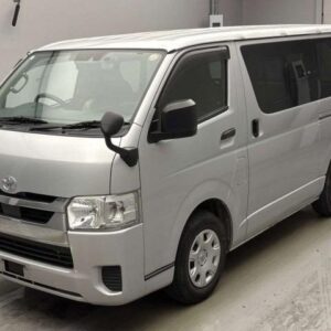 2021 Toyota Hiace Van silver diesel used car Japan export