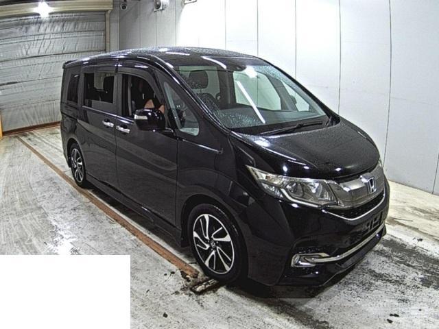 Ref:AUX-24587562 HONDA STEPWAGON SPADA 2015 1 2015 Honda Stepwagon Spada black gasoline used car Japan export