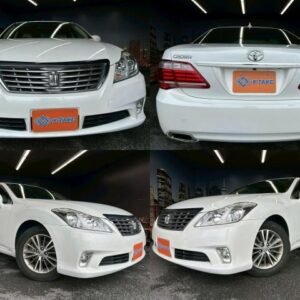 2010 Toyota Crown white gasoline used car Japan export