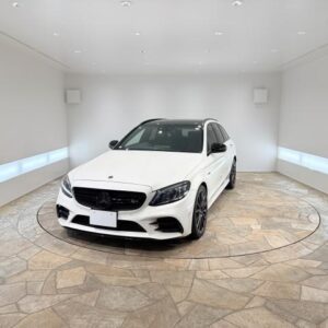 2019 Mercedes Amg C-Class Stationwagon white gasoline used car Japan export