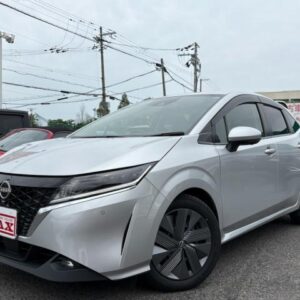 2022 Nissan Note silver gasoline used car Japan export