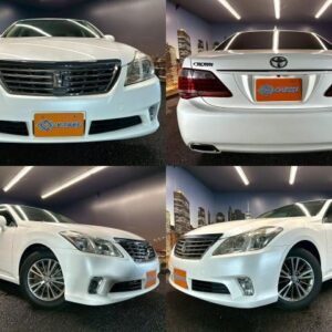 2010 Toyota Crown white gasoline used car Japan export