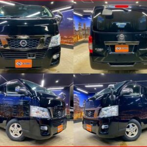 2017 Nissan Nv350Caravan Van black gasoline used car Japan export