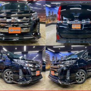 2017 Toyota Noah black gasoline used car Japan export