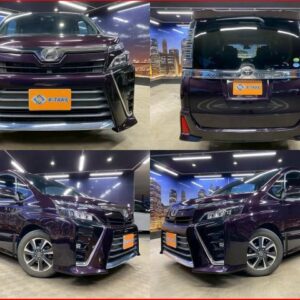 2018 Toyota Voxy purple gasoline used car Japan export