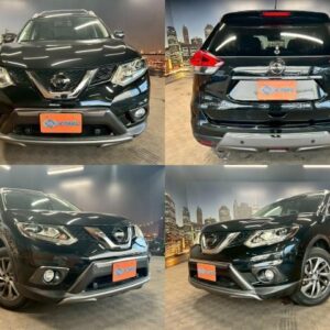 2015 Nissan X-Trail black gasoline used car Japan export