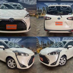 2019 Toyota Sienta pearl gasoline used car Japan export