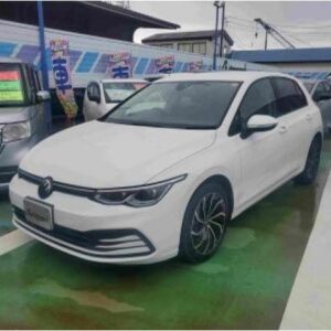 2024 Volkswagen Golf white diesel used car Japan export