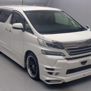 2015 Toyota Vellfire pearl gasoline used car Japan export
