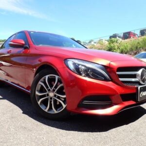 2014 Mercedes Benz C-Class red gasoline used car Japan export