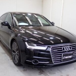 2017 Audi A7 Sportback black gasoline used car Japan export