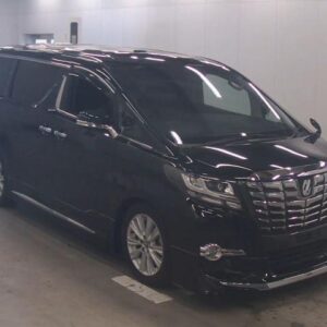 2015 Toyota Alphard black gasoline used car Japan export