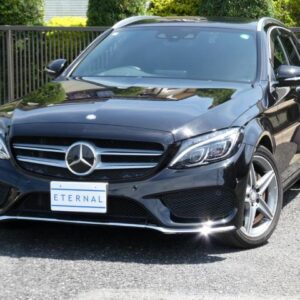 2015 Mercedes Benz C-Class Stationwagon black gasoline used car Japan export