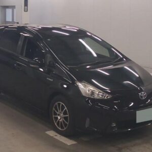 2015 Toyota Prius Alpha black gasoline used car Japan export
