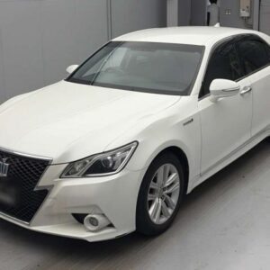 2013 Toyota Crown Hybrid pearl gasoline used car Japan export