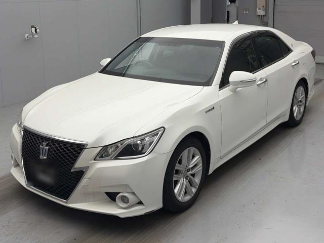 Ref:AUX-24625585 TOYOTA CROWN HYBRID 2013 1 2013 Toyota Crown Hybrid pearl gasoline used car Japan export