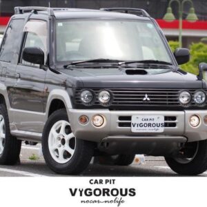 2004 Mitsubishi Pajero Mini black gasoline used car Japan export