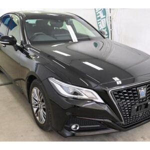 2021 Toyota Crown Hybrid black gasoline used car Japan export