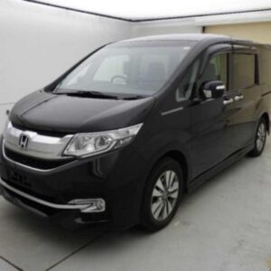 2015 Honda Stepwagon Spada black gasoline used car Japan export