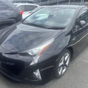 2018 Toyota Prius black gasoline used car Japan export