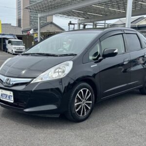 2013 Honda Fit Hybrid black hybrid used car Japan export